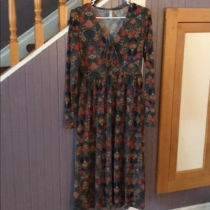 Xhilaration Floral Dress Medium Boho Long